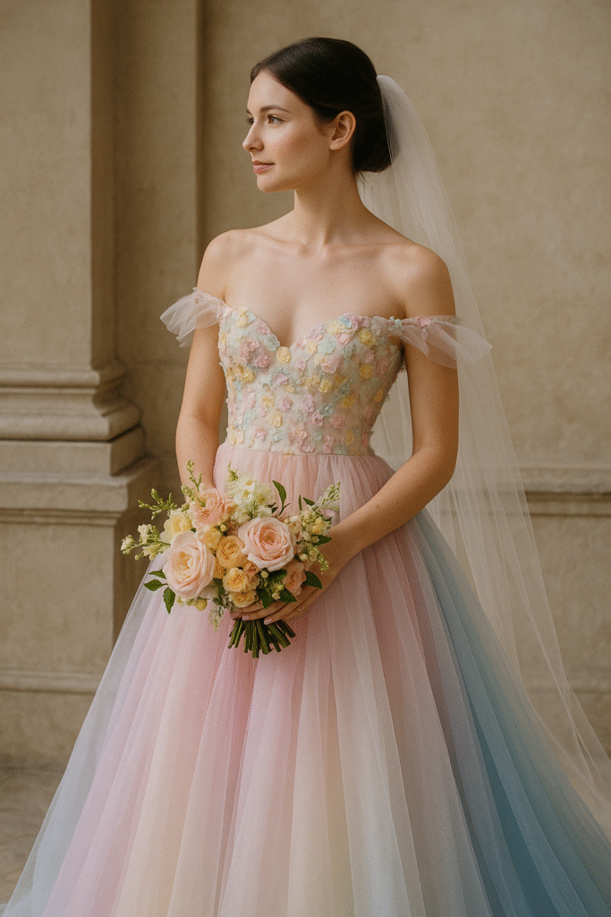 The Rise of Colorful and Unique Wedding Dresses